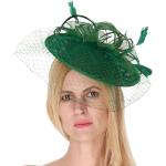 Cappelli verdi con veletta per Donna 