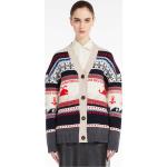 Cardigan multicolore di lana con scollo a V per Donna MaxMara Weekend by Max Mara 