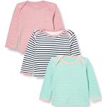 Care T-Shirt LS - AOP (3-pack), Maglia a maniche lunghe Unisex - Bimbi 0-24, Rosa Rosato, 4 anni