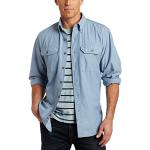 Camicie chambray casual blu XXL taglie comode manica lunga per Uomo Carhartt 