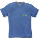 T-shirt blu XS in poliestere da running Carhartt Force 