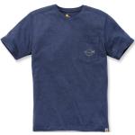 Magliette & T-shirt casual blu con taschino 