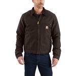Carhartt Men's Duck Detroit Jacket (Regular and Big & Tall Sizes), Dark Brown, 2X-Large