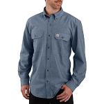 Magliette & T-shirt casual blu XL di cotone con manica lunga per Uomo Carhartt 