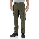 Carhartt Pantaloni da lavoro da uomo Ripstop Cargo Fleece Lined, Basilico, 30W x 32L