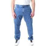 Jeans blu di cotone con toppe per Uomo Carhartt 
