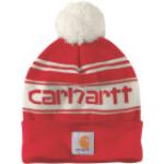 Cappelli rossi Taglia unica con pon pon lavabili in lavatrice per bambini Carhartt 