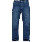 Carhartt Jeans Cinque Tasche Vestibilità Comoda, Elasticità Extra Rugged Flex, Uomo, Blu (Acqua Fredda), 30W / 32L
