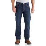 Carhartt Jeans Cinque Tasche Vestibilità Comoda, Elasticità Extra Rugged Flex, Uomo, Blu (Superiore), 33W / 32L