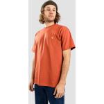 Magliette & T-shirt rosse XL di cotone mezza manica ricamate per Uomo Carhartt Chase 