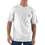 Magliette & T-shirt da lavoro bianche 3 XL taglie comode di cotone lavabili in lavatrice mezza manica con manica corta per Uomo Carhartt Workwear 