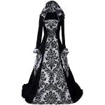 WOXIHUAN Vestiti Medievali Donna Vintage Abiti Cosplay Costumi Medioevo  Vestito Lungo Maniche Lunghe con Spalle Scoperte : : Moda