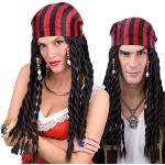 Parrucche nere da pirata Carnival Toys 