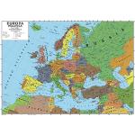 Carta geografica murale europa 100x140 scolastica