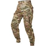 Pantaloni cargo militari XXL taglie comode mimetici impermeabili per Uomo 