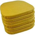 Cuscini gialli 38x38 cm di cotone tinta unita per sedie Casa tessile 