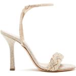 Sandali gioiello larghezza E numero 36 di juta con strass tacco a rocchetto per Donna Casadei 