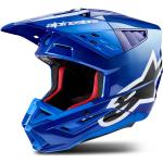 Caschi 63 cm blu taglie comode in acciaio inox motocross Alpinestars 