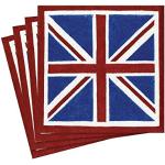 Caspari Set di 20 tovaglioli di carta Motivo bandiera britannica