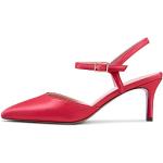 Sandali eleganti rossi numero 35 con cinturino per Donna 