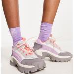 Sneakers stringate larghezza E rosa numero 37 di gomma antiscivolo per Donna Cat 