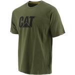 Magliette & T-shirt verdi 4 XL di cotone mezza manica con manica corta per Uomo Cat 