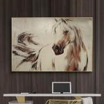 Adesivi murali minimalisti a tema cavalli con animali 
