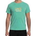CAVALLI CLASS Maglietta T-Shirt Uomo MM 100% Cotone Slim Fit Colore Teal Verde QXH60A JD060 (50 L IT Uomo)