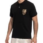 CAVALLI CLASS Polo T-Shirt Uomo MM 100% Cotone Slim Fit Colore Blu QXH01G KB002 (48 M IT Uomo)