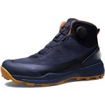 Sneakers casual blu di gomma impermeabili per l'inverno platform per Uomo 