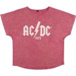 Cerda Group Acid Wash Acdc Short Sleeve T-shirt Rosso L Donna