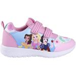 Sneakers larghezza E casual rosa numero 23 in PVC chiusura velcro ultraleggere a strappo per bambini Disney 