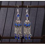 Orecchini eleganti blu stile indiano per Donna 