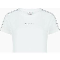 Champion T-shirt con bande-logo Bianco Donna 114720-WW001-CHA-S