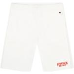Pantaloni bianchi XXL taglie comode in misto cotone con elastico per Donna Champion 