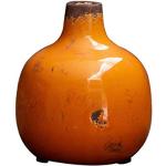 CHEHOMA Vaso in ceramica arancione, 9 x 10 cm