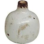 CHEHOMA - Elegante piccolo vaso in ceramica bianca - gres, altezza 9 cm