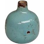 Chehoma Vaso in ceramica blu cielo 10 x 9 cm