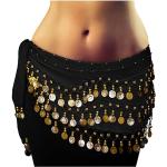 Chiffon 3 Row Belly Dance Hip Scarf Coin Belt with