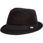 Cappelli fedora neri di cotone per Donna Chillouts 