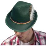Cappello bavarese, in 100% cotone, con vera piuma 