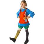 Ciao- Pippi Calzelunghe costume travestimento bambina originale Pippi Longstocking (Taglia 4-6 anni)