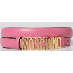Accessori moda scontati rosa in pelle di vitello Moschino Couture! 