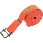 Cintura Yoga »Yaro« / Cinghia per Yoga, Cintura in 100% Cotone con Stabile Fibbia Rotonda di Metallo/Dimensione: 1,9m, 2,5m 3m / Disponibile in Tanti Colori / 1,9m / Arancione