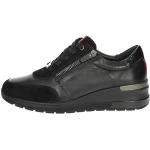 Sneakers larghezza E casual nere numero 38 con cerniera con cerniera per Donna Cinzia Soft 