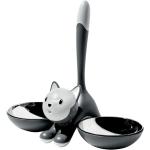 Ciotole grigie Taglia unica in acciaio inox per gatti Alessi Tigrito 
