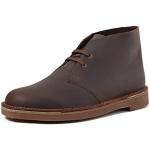 Scarpe invernali marrone scuro numero 40 di pelle per Uomo Clarks Desert Boot 
