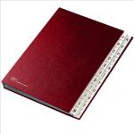 Classificatore alfabetico A/Z - 640D - 24x34 cm - rosso - Fraschini Quantita min. 1