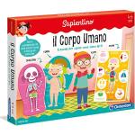 Clementoni - 11981 - Sapientino - Il Corpo Umano - gioco corpo umano, 8 puzzle incastro bambini - gioco educativo 4 anni tessere illustrate - Made in Italy