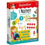Clementoni - 12895 - Sapientino - I Numeri - tessere illustrate, gioco educativo bambino 3 anni, gioco per imparare i numeri - Made in Italy